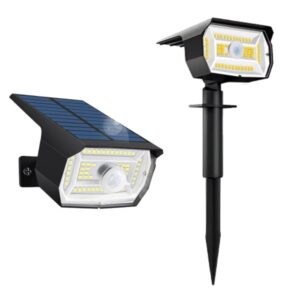 Spot D'Éclairage Extérieur SECUMAX LED Solaire avec Détection de Mouvement