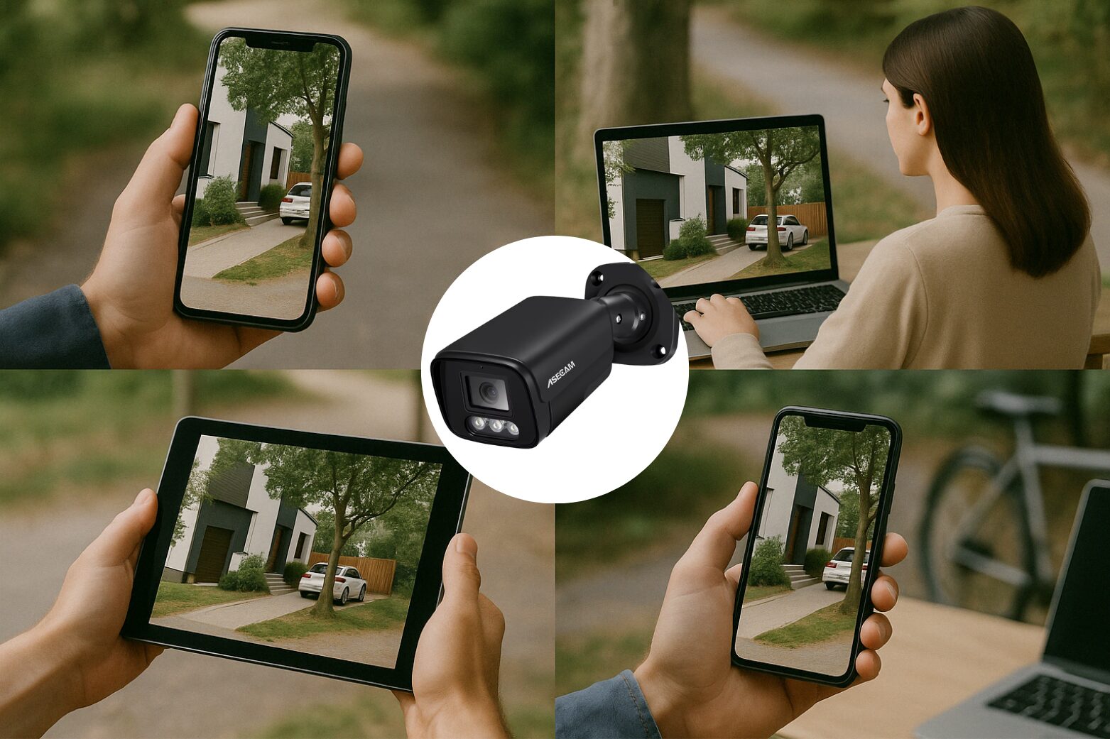 | SécuMax Caméra de Surveillance Extérieure ASECAM Ethernet 4K 8MP Noir – Image 10
