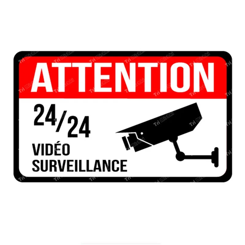 | SécuMax Autocollant Vidéo Surveillance