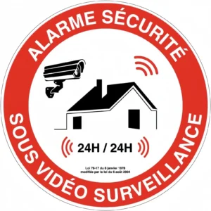 Panneau Vidéo Surveillance Alarme 13