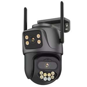 Caméra de Surveillance Extérieure SECUMAX Double Vision 4K 8MP Wi-Fi PTZ