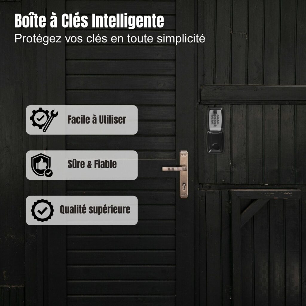 Boîte à clés intelligente SECUMAX facile à utiliser, sûre et de qualité supérieure pour protéger vos clés en toute simplicité.