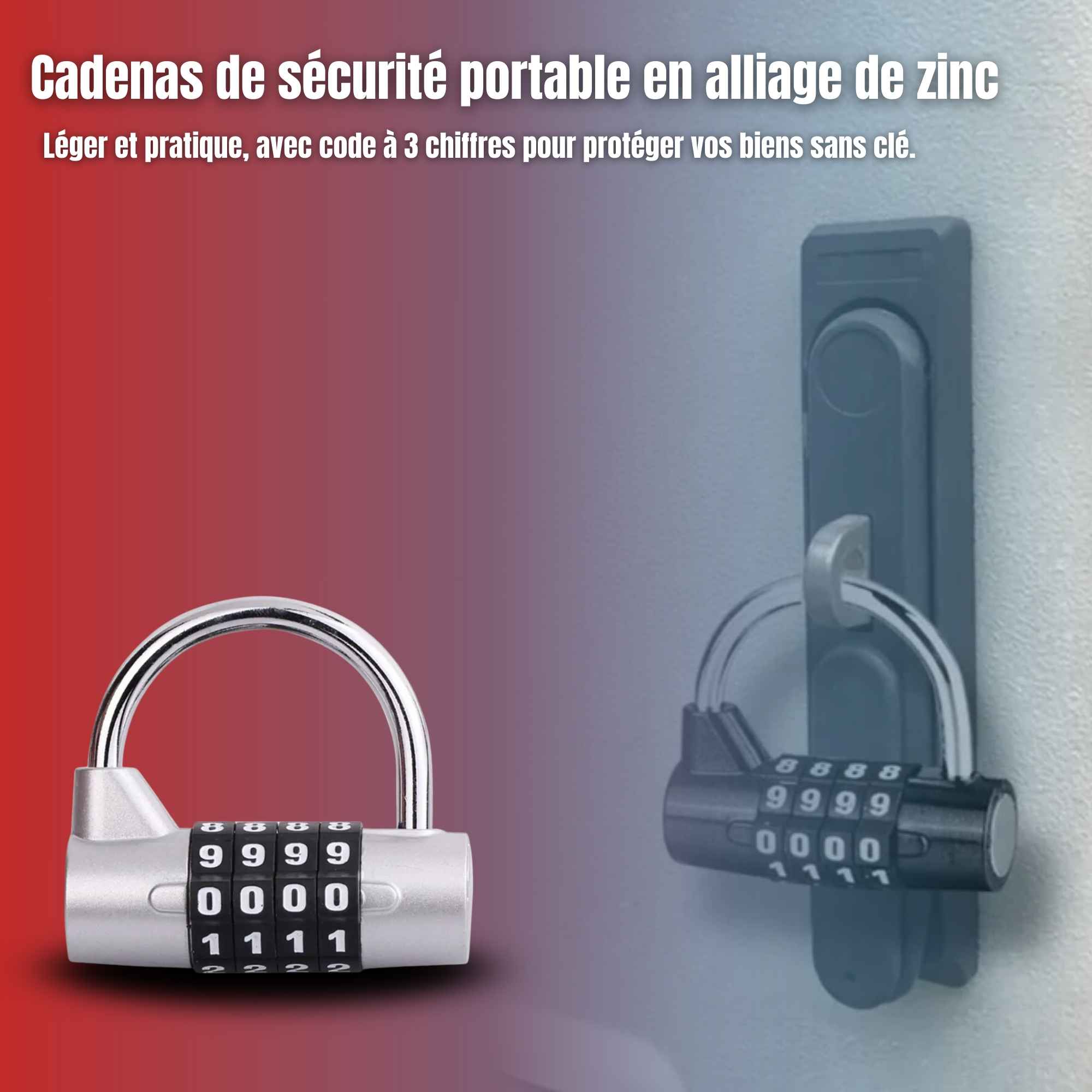 | SécuMax Cadenas à 4 Chiffres – Image 3