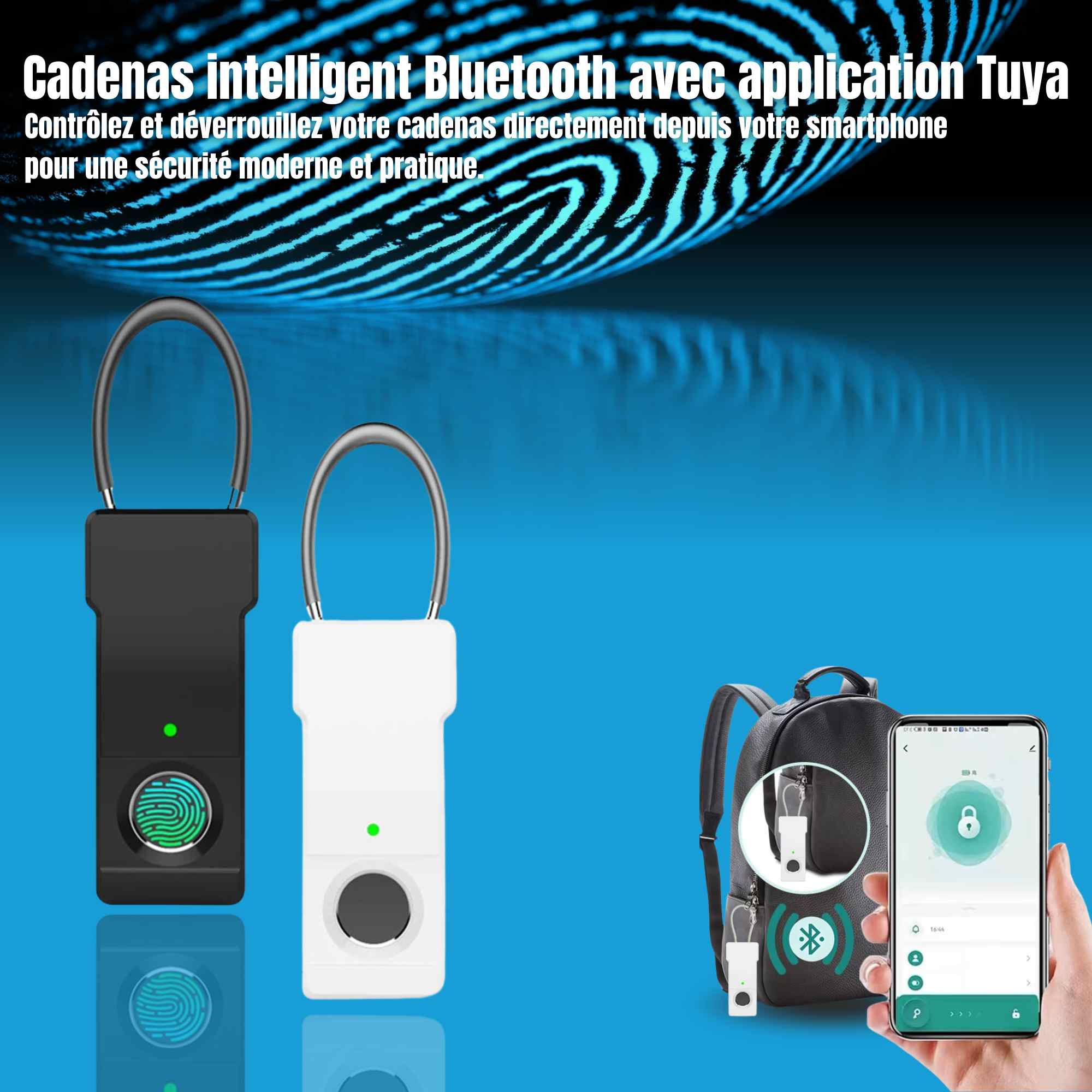 | SécuMax Mini Cadenas Biométrique SECUMAX – Image 2