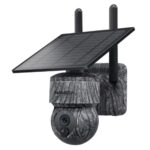 Caméra de Surveillance Extérieure INQMEGA 4MP Sans-Fil Wi-Fi/4G Solaire PTZ Camouflage