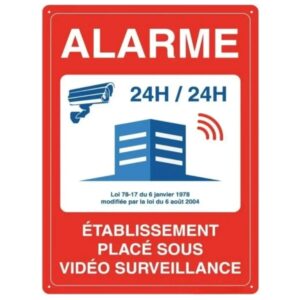 Panneau Vidéo Surveillance Alarme 3