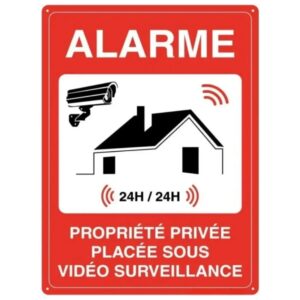 Panneau Vidéo Surveillance Alarme 2