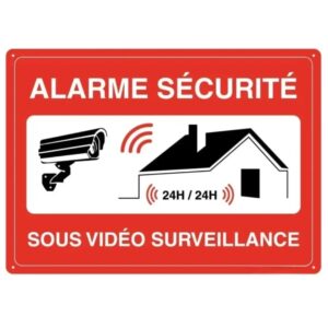 Panneau Vidéo Surveillance Alarme 1
