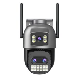 Caméra de Surveillance Extérieure SECUMAX Triple Vision 6K 15MP Wi-Fi PTZ