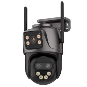 Caméra de Surveillance Extérieure SECUMAX Triple Vision 6K 9MP Wi-Fi PTZ