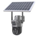 Caméra de Surveillance Extérieure SECUMAX Double Vision 4K 8MP Sans-Fil Wi-Fi Solaire PTZ