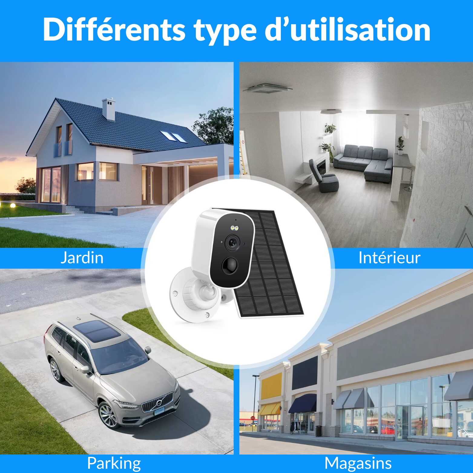 | SécuMax Caméra de Surveillance Extérieure SECUMAX 1080p Sans-Fil Wi-Fi Solaire – Image 8