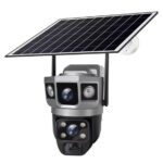 Caméra de Surveillance Extérieure SECUMAX Triple Vision 12MP Sans-Fil Wi-Fi Solaire PTZ