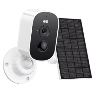 Caméra de Surveillance Extérieure SECUMAX 1080p Sans-Fil Wi-Fi Solaire