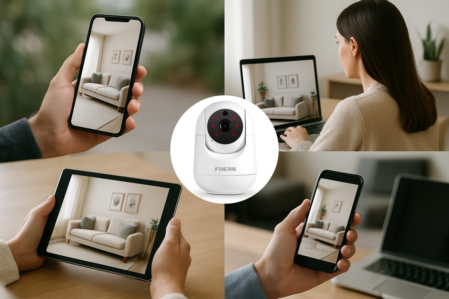 | SécuMax Caméra de Surveillance Intérieure FUERS 5MP Wi-Fi PTZ – Image 10