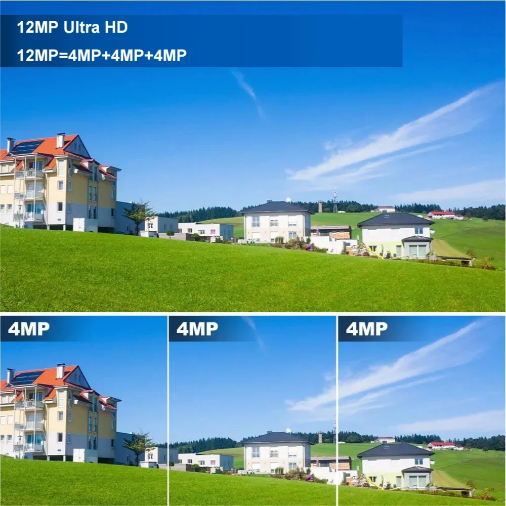 | SécuMax Caméra de Surveillance Extérieure SECUMAX Triple Vision 12MP Sans-Fil Wi-Fi Solaire PTZ – Image 8