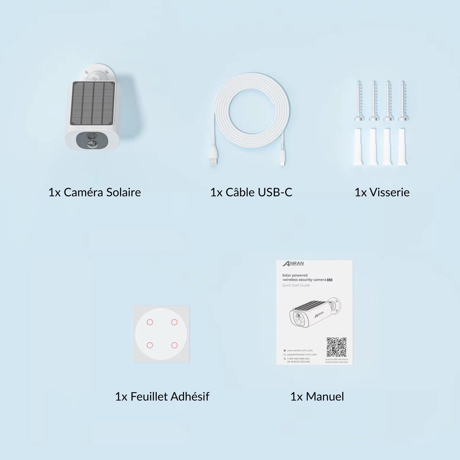 | SécuMax Caméra de Surveillance Extérieure ANRAN 3MP Sans-Fil Wi-Fi Solaire – Image 9