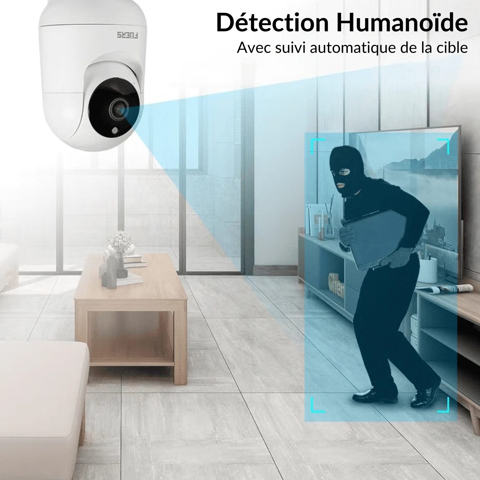 | SécuMax Caméra de Surveillance Intérieure FUERS 5MP Wi-Fi PTZ – Image 2