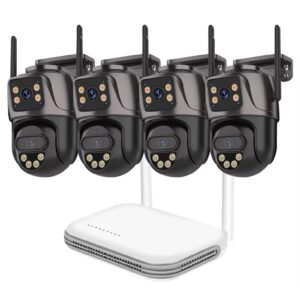 Kit de Caméras de Surveillance SECUMAX Double Vision 6MP Wi-Fi PTZ V2