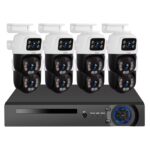 Kit de Caméras de Surveillance KERUI 6MP Ethernet PTZ