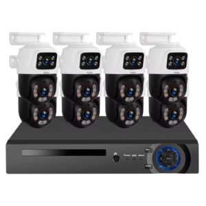 Kit de Caméras de Surveillance KERUI 6MP Ethernet PTZ