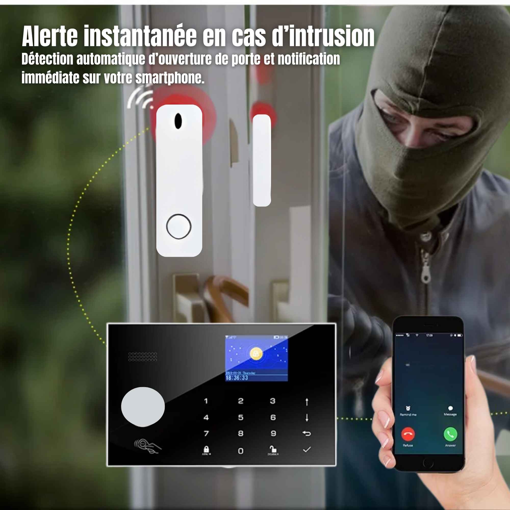 | SécuMax Alarme Maison SECUMAX Wi-Fi Écran – Image 6