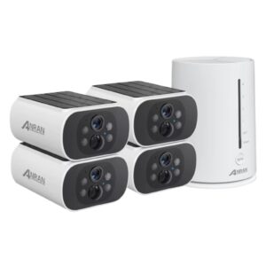 Kit de Caméras de Surveillance ANRAN 4MP Wi-Fi Solaire