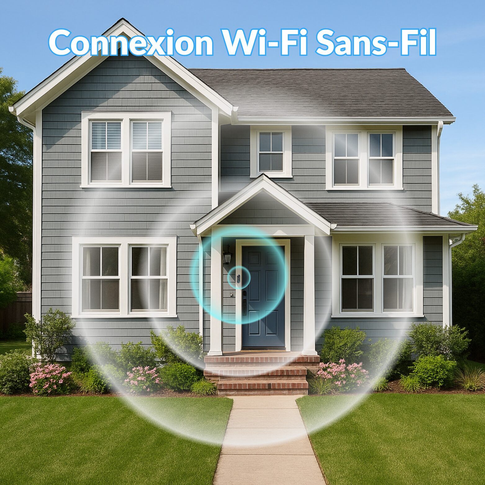 | SécuMax Sonnette vidéo WiFi 1080P avec vision nocturne et interphone – Image 2