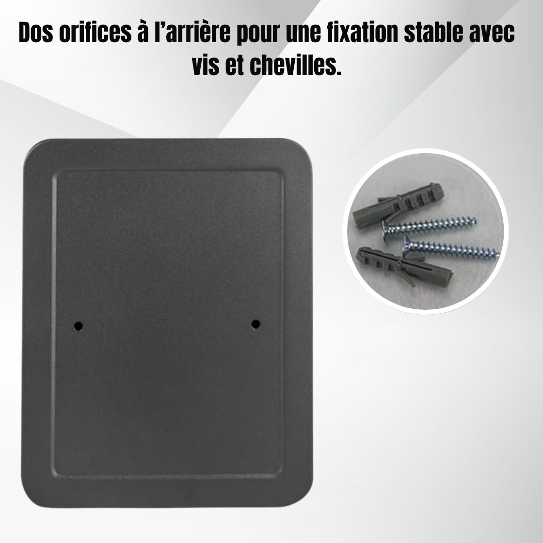 | SécuMax Arrière de boîte à clés avec trous de fixation