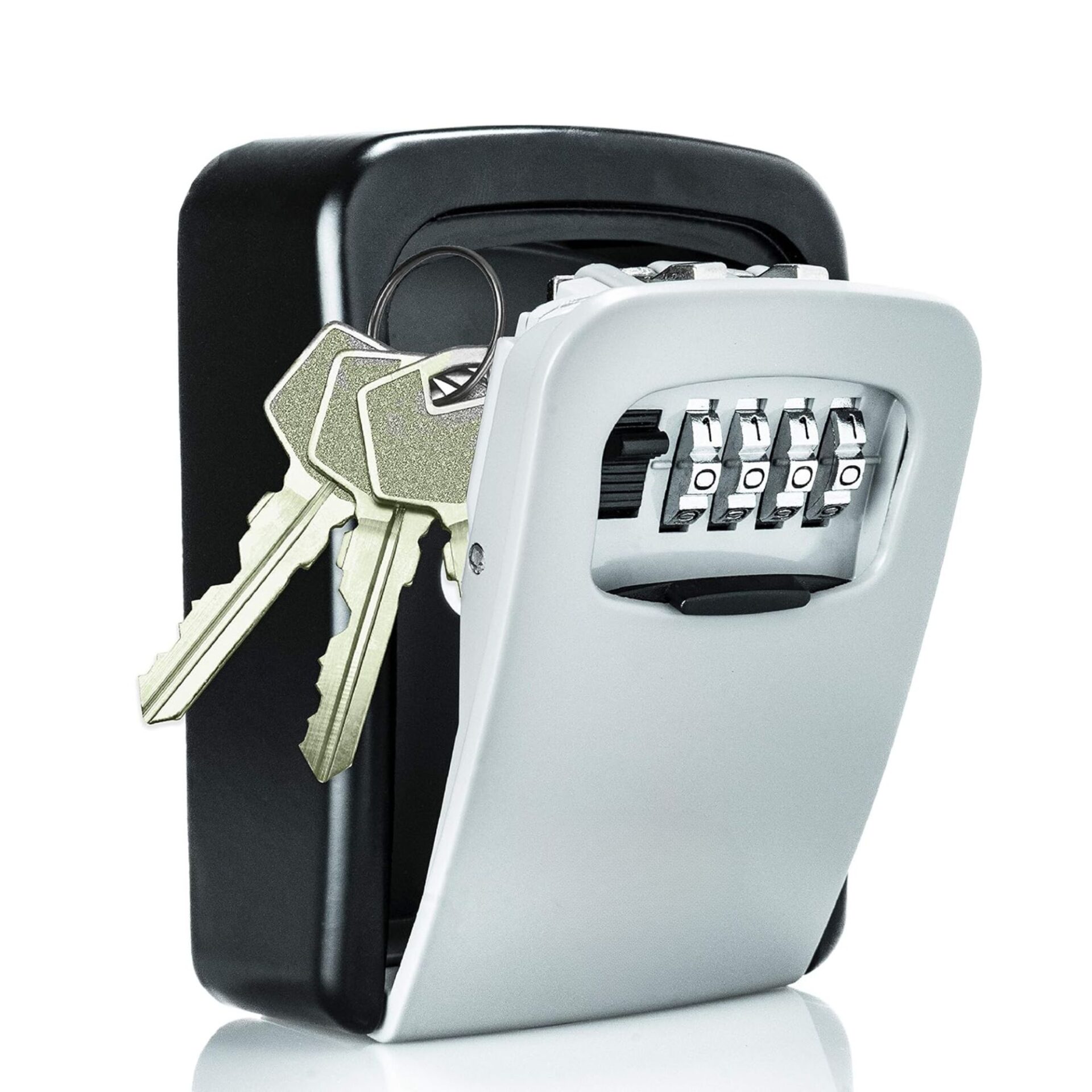| SécuMax KeySafe – Boîte à Clés Murale avec Code 4 Chiffres
