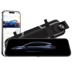 Caméra Voiture — Dash Cam Rétroviseur 10" 4K avec GPS