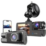 Caméra voiture — Dash Cam 3 Caméras 1080P WiFi Vision Nocturne