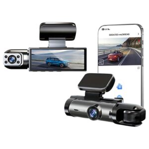 Caméra voiture — Dash Cam 1080P WiFi Double Objectif