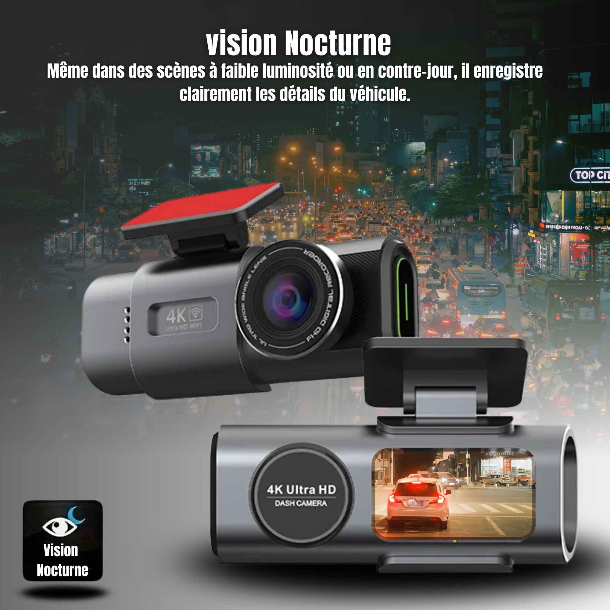 | SécuMax Caméra Voiture — Dash Cam 4K UHD avec GPS & WiFi – Image 4