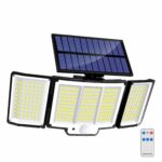 Projecteur solaire — Lampe Murale 328/348 LED Super Lumineuse IP65 avec Détecteur PIR