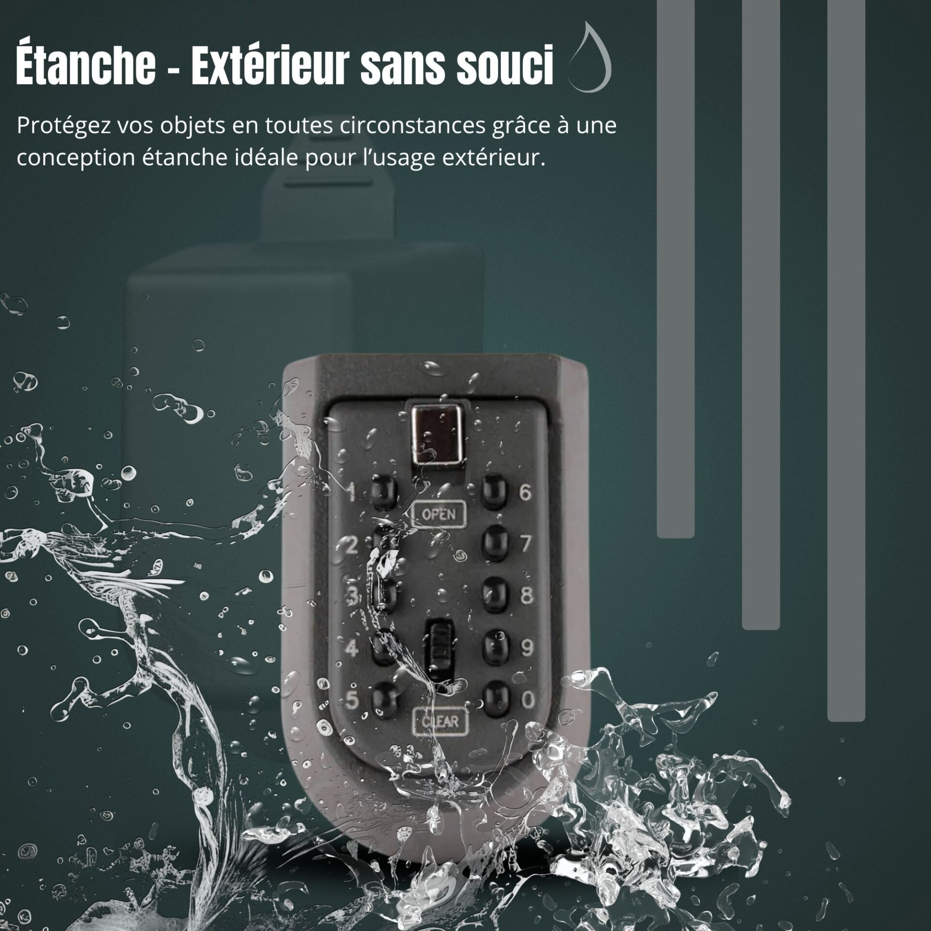 | SécuMax Coffre à Clés Extérieur Sécurisé – Image 4