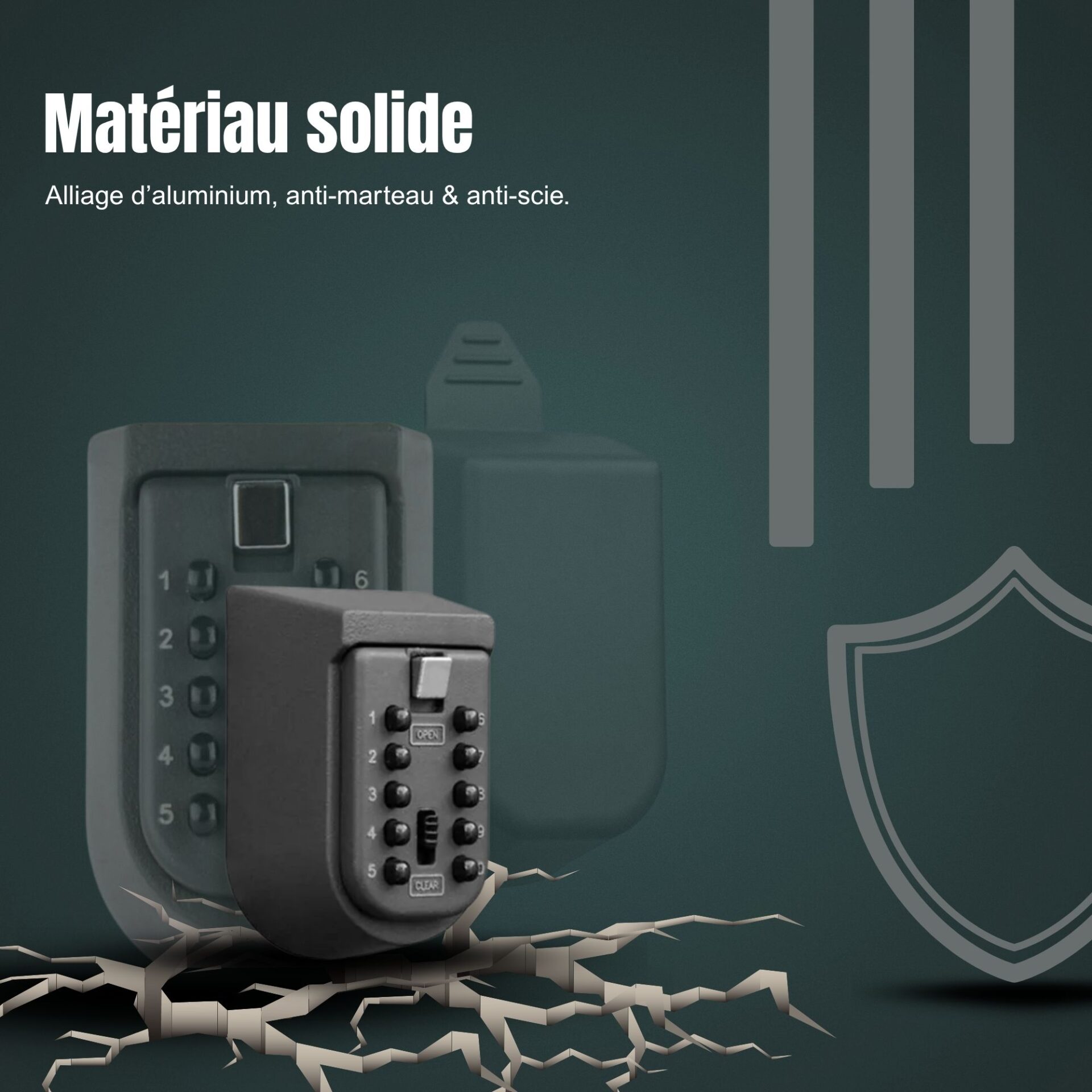 | SécuMax Coffre à Clés Extérieur Sécurisé – Image 3
