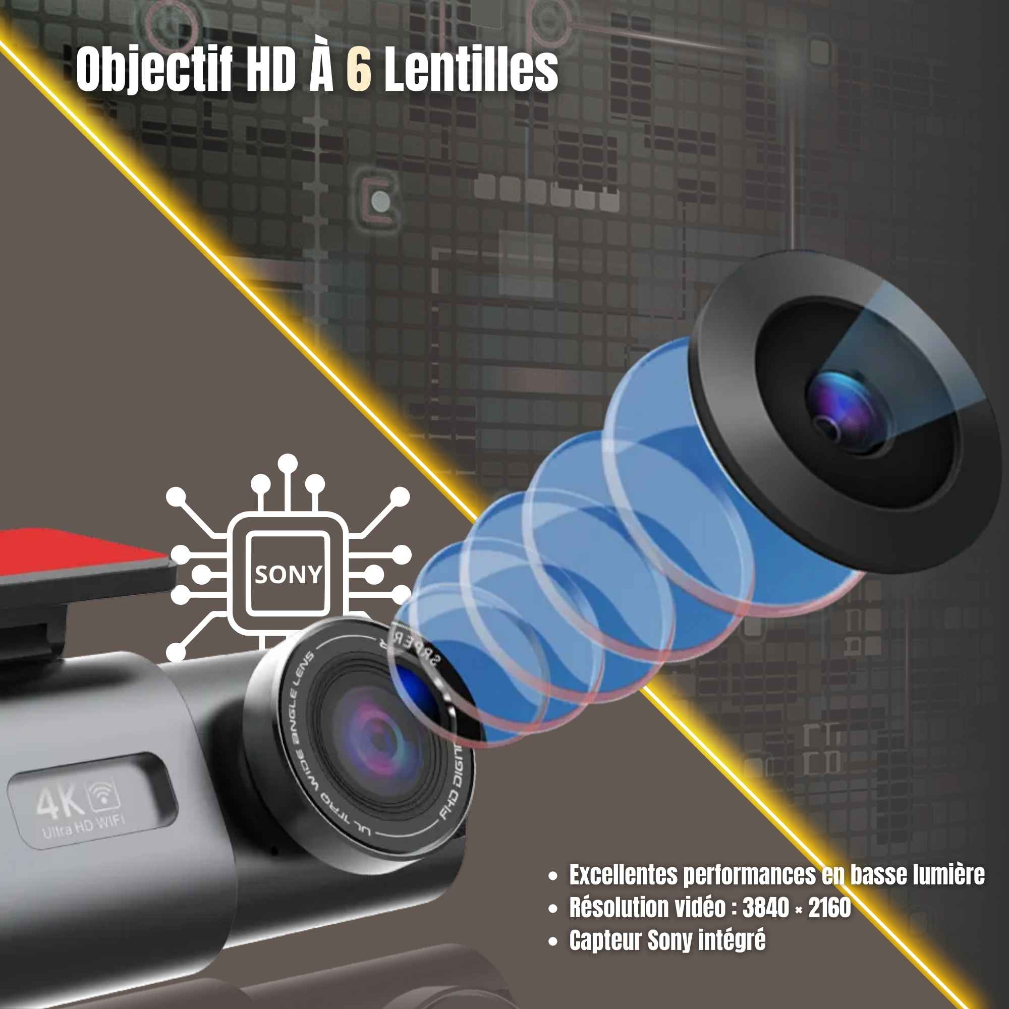 | SécuMax Caméra Voiture — Dash Cam 4K UHD avec GPS & WiFi – Image 5