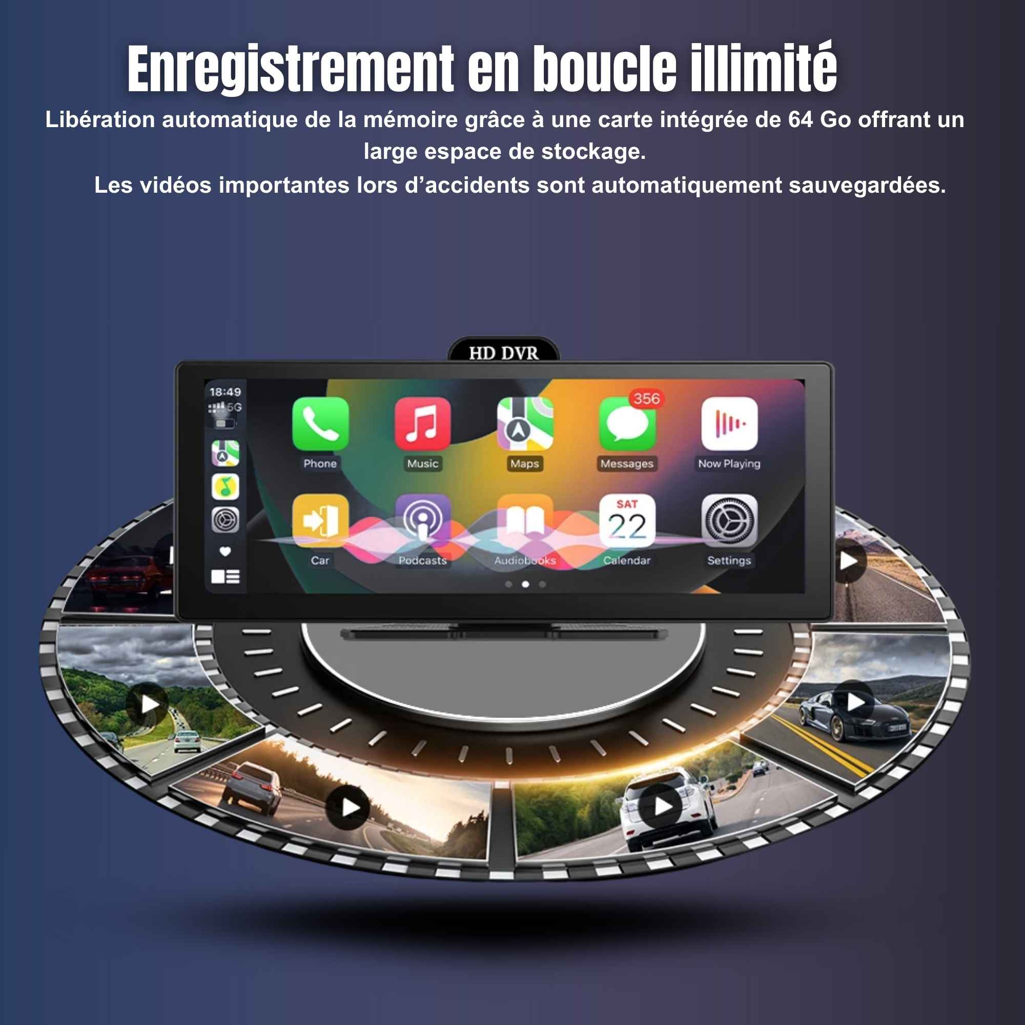 | SécuMax Caméra Voiture — Dash Cam 4K 10/11.26" avec GPS – Image 7