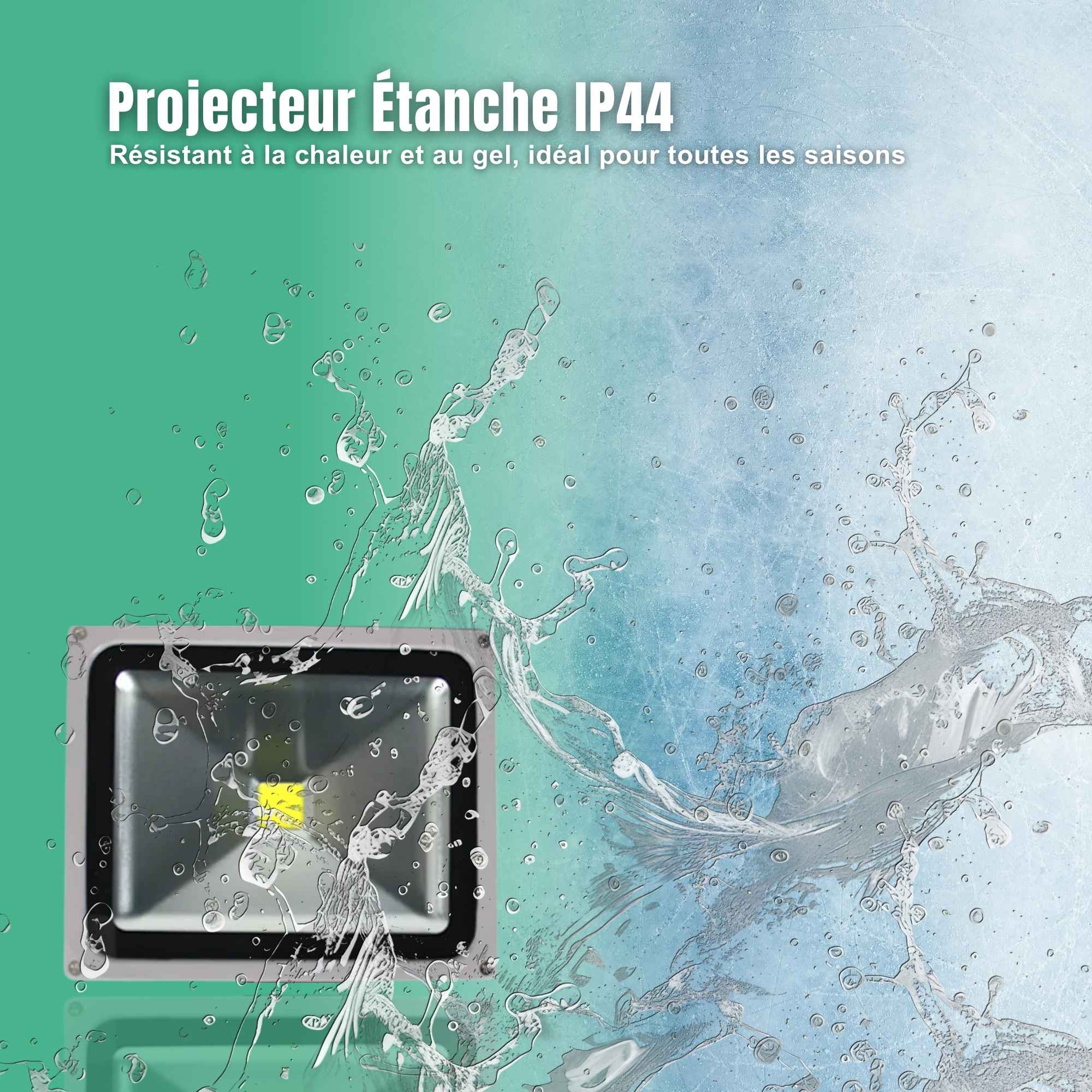 | SécuMax Projecteur LED — Floodlight Extérieur 10W à 100W avec Détecteur PIR – Image 4