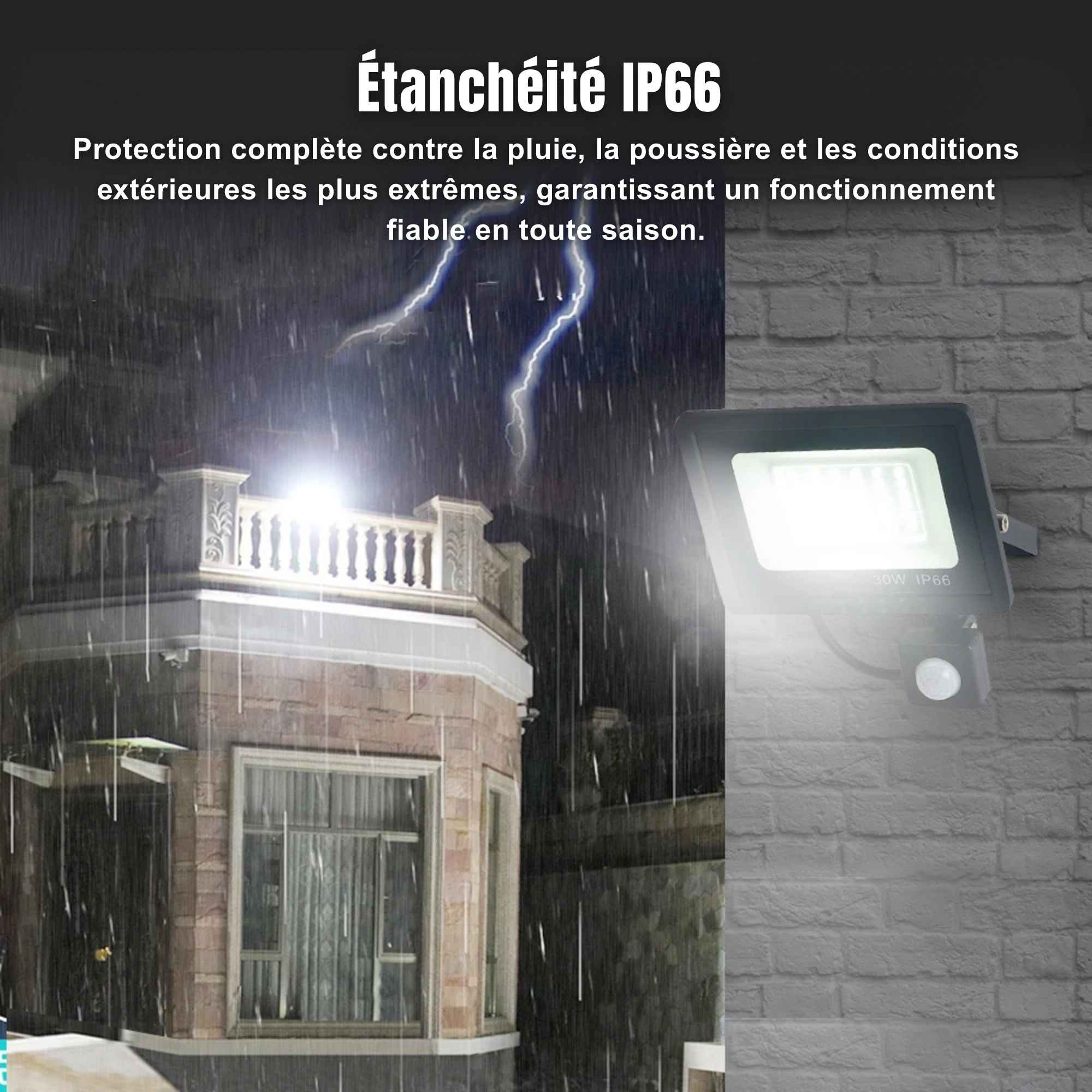 | SécuMax Spot D'Éclairage Extérieur SECUMAX LED avec Détection de Mouvement – Image 4