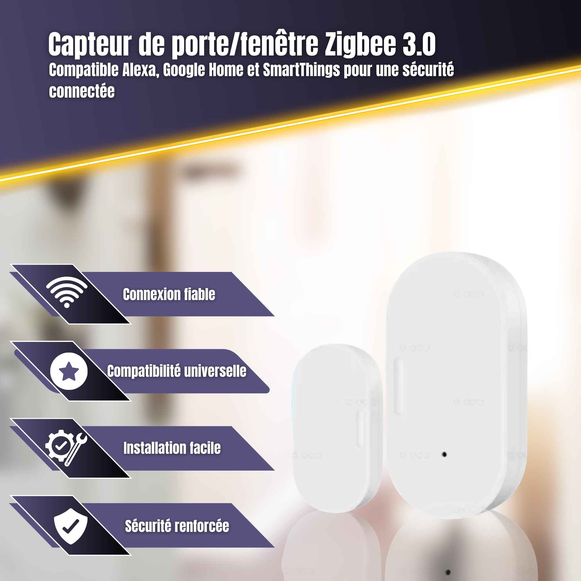 | SécuMax Détecteur ouverture — Zigbee Ewelink Sans Fil – Image 2